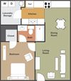 1 Bedroom 1 Bathroom